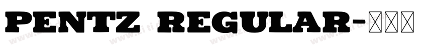 Pentz Regular字体转换
